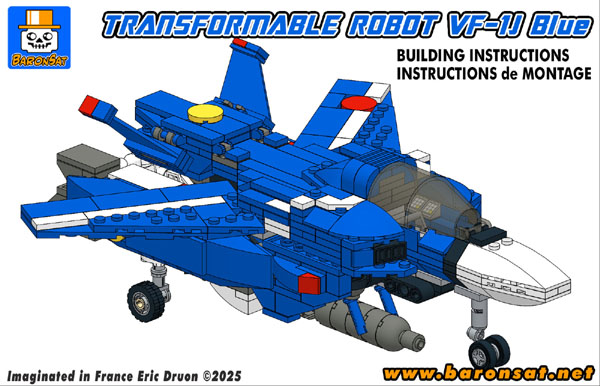 Macross VF-1J Blue Max Jenius Lego Moc Model building instructions